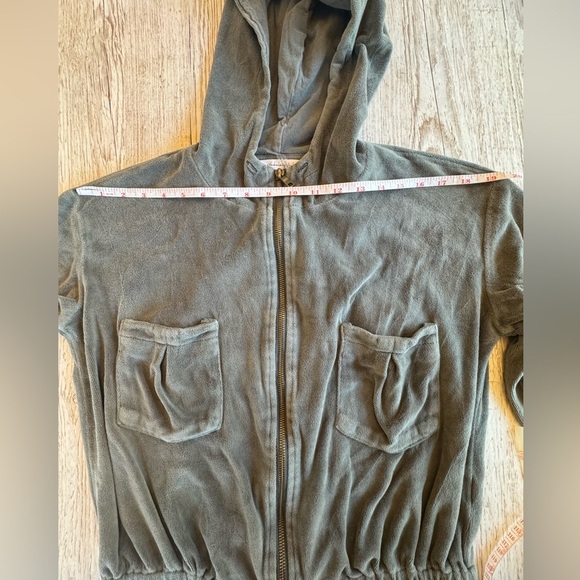 YOUNG FABULOUS & BROKE Zip Up Cropped Hoodie Sweatshirt & Sweatpants Set S - Picture 6 of 15